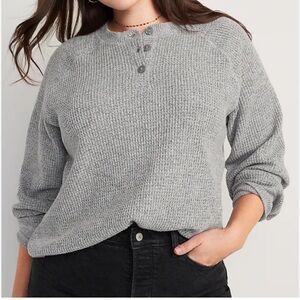 Old Navy Waffle Knit Henley